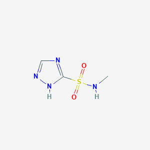 molecular formula C3H6N4O2S B2534153 N-甲基-1H-1,2,4-三唑-5-磺酰胺 CAS No. 2377034-56-3