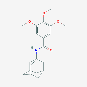 molecular formula C20H27NO4 B253417 N-(1-adamantyl)-3,4,5-trimethoxybenzamide 