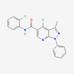 molecular formula C20H14Cl2N4O B2534199 US10272074, Beispiel 28 CAS No. 899985-55-8