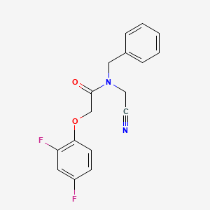 molecular formula C17H14F2N2O2 B2534204 N-benzyl-N-(cyanomethyl)-2-(2,4-difluorophenoxy)acetamide CAS No. 1252357-47-3