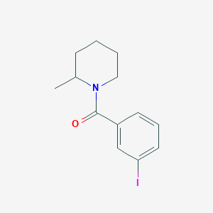 molecular formula C13H16INO B253421 1-(3-Iodobenzoyl)-2-methylpiperidine 