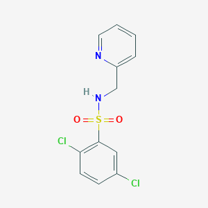 molecular formula C12H10Cl2N2O2S B253422 2,5-dichloro-N-(pyridin-2-ylmethyl)benzenesulfonamide 