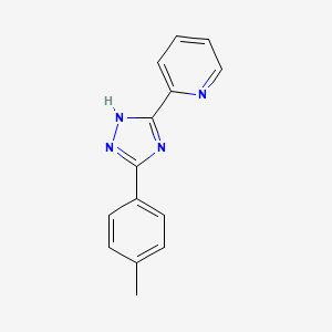 molecular formula C14H12N4 B2534220 2-(5-(p-tolyl)-4H-1,2,4-triazol-3-yl)pyridine CAS No. 620934-23-8