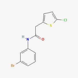 molecular formula C12H9BrClNOS B2534233 N-(3-bromophenyl)-2-(5-chlorothiophen-2-yl)acetamide CAS No. 921797-84-4