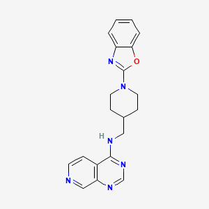 molecular formula C20H20N6O B2534235 N-{[1-(1,3-benzoxazol-2-yl)piperidin-4-yl]methyl}pyrido[3,4-d]pyrimidin-4-amine CAS No. 2380067-82-1