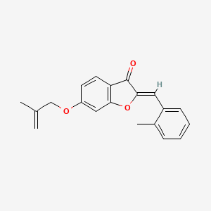 molecular formula C20H18O3 B2534241 (Z)-6-((2-methylallyl)oxy)-2-(2-methylbenzylidene)benzofuran-3(2H)-one CAS No. 620547-29-7