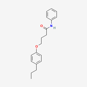 molecular formula C19H23NO2 B2534242 N-phenyl-4-(4-propylphenoxy)butanamide CAS No. 692759-86-7