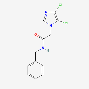 molecular formula C12H11Cl2N3O B2534244 N-benzyl-2-(4,5-dichloro-1H-imidazol-1-yl)acetamide CAS No. 1219544-75-8
