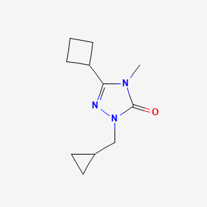 molecular formula C11H17N3O B2534257 3-环丁基-1-(环丙基甲基)-4-甲基-4,5-二氢-1H-1,2,4-三唑-5-酮 CAS No. 2197640-26-7