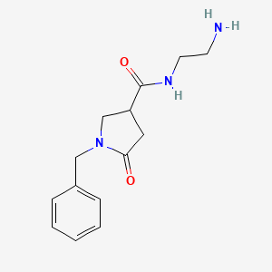 molecular formula C14H19N3O2 B2534259 N-(2-aminoethyl)-1-benzyl-5-oxopyrrolidine-3-carboxamide CAS No. 1225177-18-3