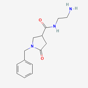 molecular formula C14H19N3O2 B2534259 N-(2-aminoetil)-1-bencil-5-oxopirrolidina-3-carboxamida CAS No. 1225177-18-3