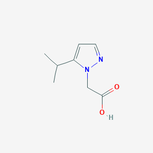 molecular formula C8H12N2O2 B2534260 2-(5-Isopropyl-1H-pyrazol-1-yl)acetic acid CAS No. 1421760-43-1