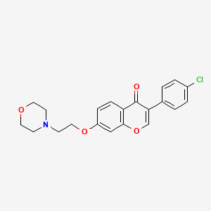 molecular formula C21H20ClNO4 B2534275 3-(4-Chlorophenyl)-7-(2-morpholin-4-ylethoxy)chromen-4-one CAS No. 903195-58-4