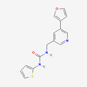 molecular formula C15H13N3O2S B2534276 1-((5-(Furan-3-yl)pyridin-3-yl)methyl)-3-(thiophen-2-yl)urea CAS No. 2034314-79-7
