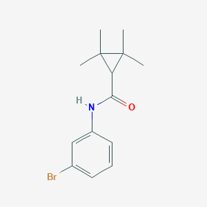molecular formula C14H18BrNO B253428 N-(3-bromophenyl)-2,2,3,3-tetramethylcyclopropanecarboxamide 