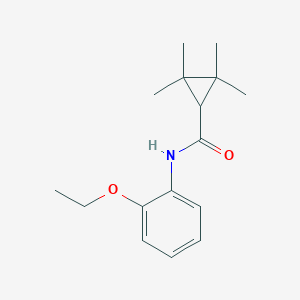 molecular formula C16H23NO2 B253429 N-(2-ethoxyphenyl)-2,2,3,3-tetramethylcyclopropanecarboxamide 