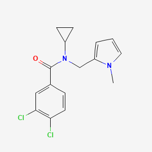 3,4-dichloro-N-cyclopropyl-N-[(1-methylpyrrol-2-yl)methyl]benzamide