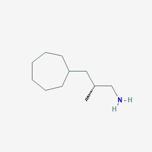 molecular formula C11H23N B2534293 (2R)-3-Cycloheptyl-2-methylpropan-1-amine CAS No. 2248202-27-7