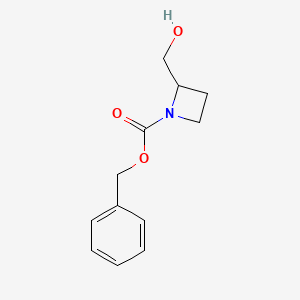 molecular formula C12H15NO3 B2534307 Benzyl 2-(hydroxymethyl)azetidine-1-carboxylate CAS No. 1822844-61-0