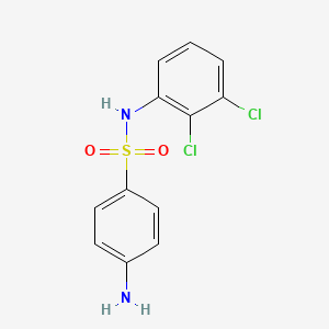molecular formula C12H10Cl2N2O2S B2534308 4-amino-N-(2,3-dichlorophenyl)benzenesulfonamide CAS No. 943757-10-6