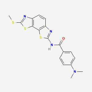 4-(dimethylamino)-N-(7-(methylthio)benzo[1,2-d:4,3-d']bis(thiazole)-2-yl)benzamide