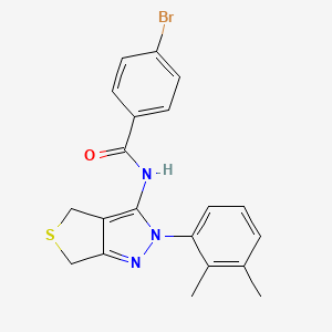 molecular formula C20H18BrN3OS B2534314 4-ブロモ-N-(2-(2,3-ジメチルフェニル)-4,6-ジヒドロ-2H-チエノ[3,4-c]ピラゾール-3-イル)ベンザミド CAS No. 450343-94-9