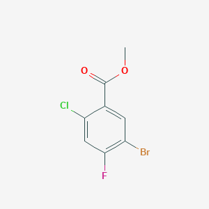 molecular formula C8H5BrClFO2 B2534330 5-溴-2-氯-4-氟苯甲酸甲酯 CAS No. 1502717-31-8