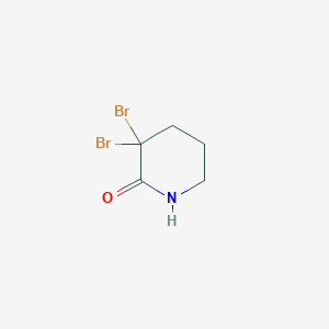 molecular formula C5H7Br2NO B2534336 3,3-Dibromopiperidin-2-one CAS No. 26228-95-5