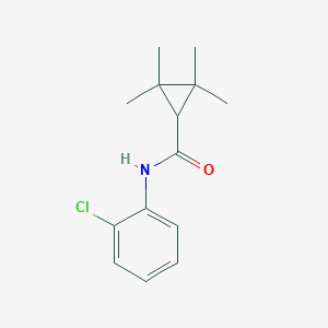 molecular formula C14H18ClNO B253435 N-(2-chlorophenyl)-2,2,3,3-tetramethylcyclopropanecarboxamide 