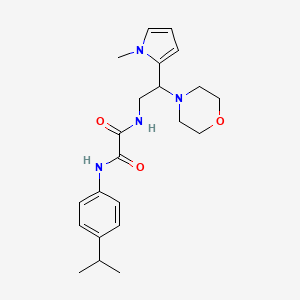 N1-(4-isopropylphenyl)-N2-(2-(1-methyl-1H-pyrrol-2-yl)-2-morpholinoethyl)oxalamide