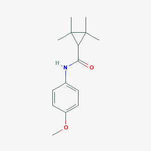 molecular formula C15H21NO2 B253436 N-(4-methoxyphenyl)-2,2,3,3-tetramethylcyclopropanecarboxamide 