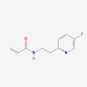 molecular formula C10H11FN2O B2534369 N-[2-(5-Fluoropyridin-2-yl)ethyl]prop-2-enamide CAS No. 2189893-67-0