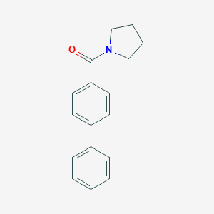 molecular formula C17H17NO B253437 1-(4-Biphenylylcarbonyl)pyrrolidine 