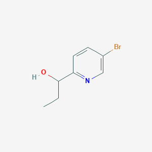 molecular formula C8H10BrNO B2534373 2-吡啶甲醇，5-溴-α-乙基- CAS No. 1429099-59-1