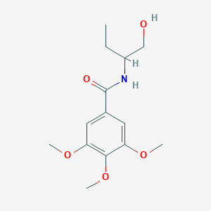 molecular formula C14H21NO5 B253438 N-[1-(hydroxymethyl)propyl]-3,4,5-trimethoxybenzamide 