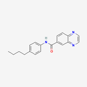 molecular formula C19H19N3O B2534382 N-(4-butylphenyl)quinoxaline-6-carboxamide CAS No. 881438-07-9
