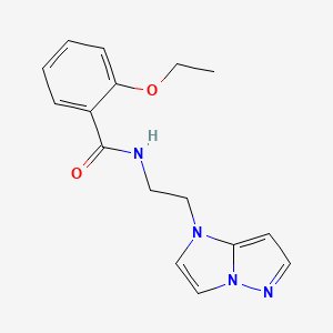 molecular formula C16H18N4O2 B2534385 N-(2-(1H-imidazo[1,2-b]pyrazol-1-yl)ethyl)-2-ethoxybenzamide CAS No. 1795443-49-0