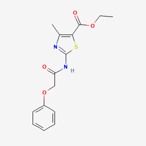 Ethyl 4-methyl-2-[(2-phenoxyacetyl)amino]-1,3-thiazole-5-carboxylate