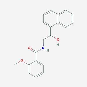 molecular formula C20H19NO3 B2534389 N-(2-hydroxy-2-(naphthalen-1-yl)ethyl)-2-methoxybenzamide CAS No. 1351645-55-0