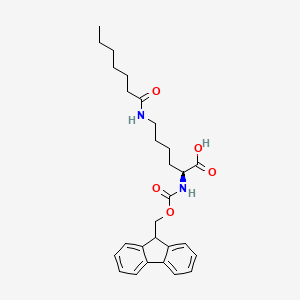 molecular formula C28H36N2O5 B2534391 Fmoc-HepoK CAS No. 1528622-16-3