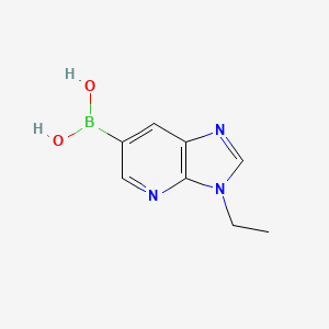 molecular formula C8H10BN3O2 B2534405 {3-Ethylimidazo[4,5-b]pyridin-6-yl}boronic acid CAS No. 2346513-09-3