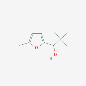 molecular formula C10H16O2 B2534413 2,2-二甲基-1-(5-甲基呋喃-2-基)丙醇 CAS No. 1210782-06-1
