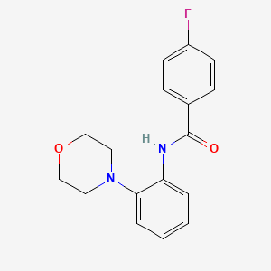 4-fluoro-N-(2-morpholinophenyl)benzenecarboxamide