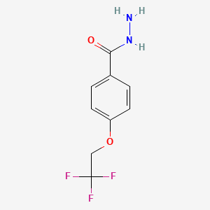 molecular formula C9H9F3N2O2 B2534423 4-(2,2,2-Trifluoroethoxy)benzohydrazide CAS No. 220709-84-2