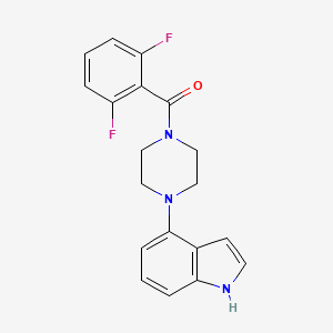 molecular formula C19H17F2N3O B2534438 (2,6-difluorophenyl)-[4-(1H-indol-4-yl)piperazin-1-yl]methanone CAS No. 882256-15-7
