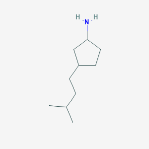 molecular formula C10H21N B2534455 3-Isoamylcyclopentylamine CAS No. 1339611-37-8