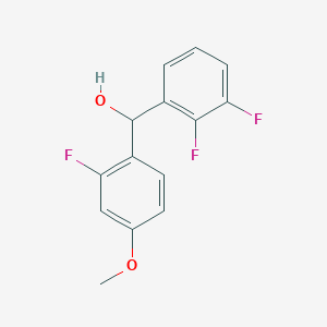 molecular formula C14H11F3O2 B2534463 (2,3-Difluorophenyl)(2-fluoro-4-methoxyphenyl)methanol CAS No. 1271539-73-1