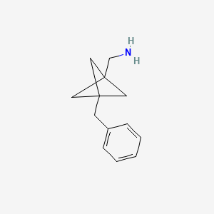 molecular formula C13H17N B2534465 (3-Benzyl-1-bicyclo[1.1.1]pentanyl)methanamine CAS No. 2287274-44-4