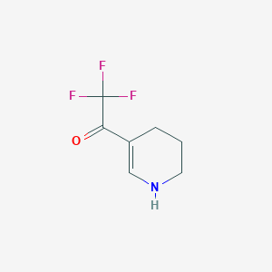 molecular formula C7H8F3NO B2534466 2,2,2-Trifluoro-1-(1,4,5,6-tetrahydropyridin-3-yl)ethan-1-one CAS No. 2241130-78-7