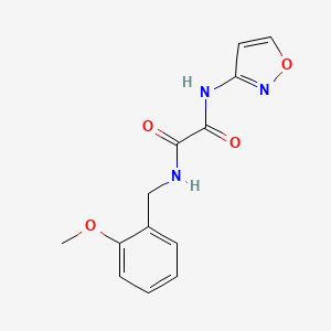 molecular formula C13H13N3O4 B2534470 N1-(isoxazol-3-yl)-N2-(2-methoxybenzyl)oxalamide CAS No. 899743-92-1